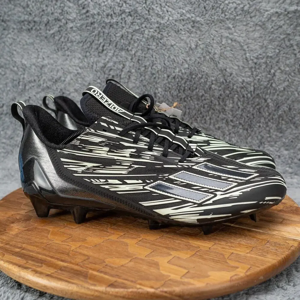 Adidas Adizero 12.0 Football Glow In The Dark‎ Mens Size 14 Black White IE5447